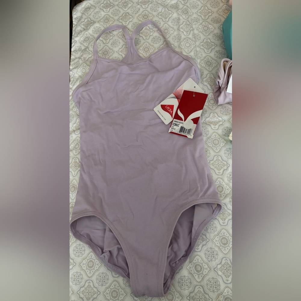 Lavender One-Piece Leotard, Capezio Childrens Size Medium, CC861C